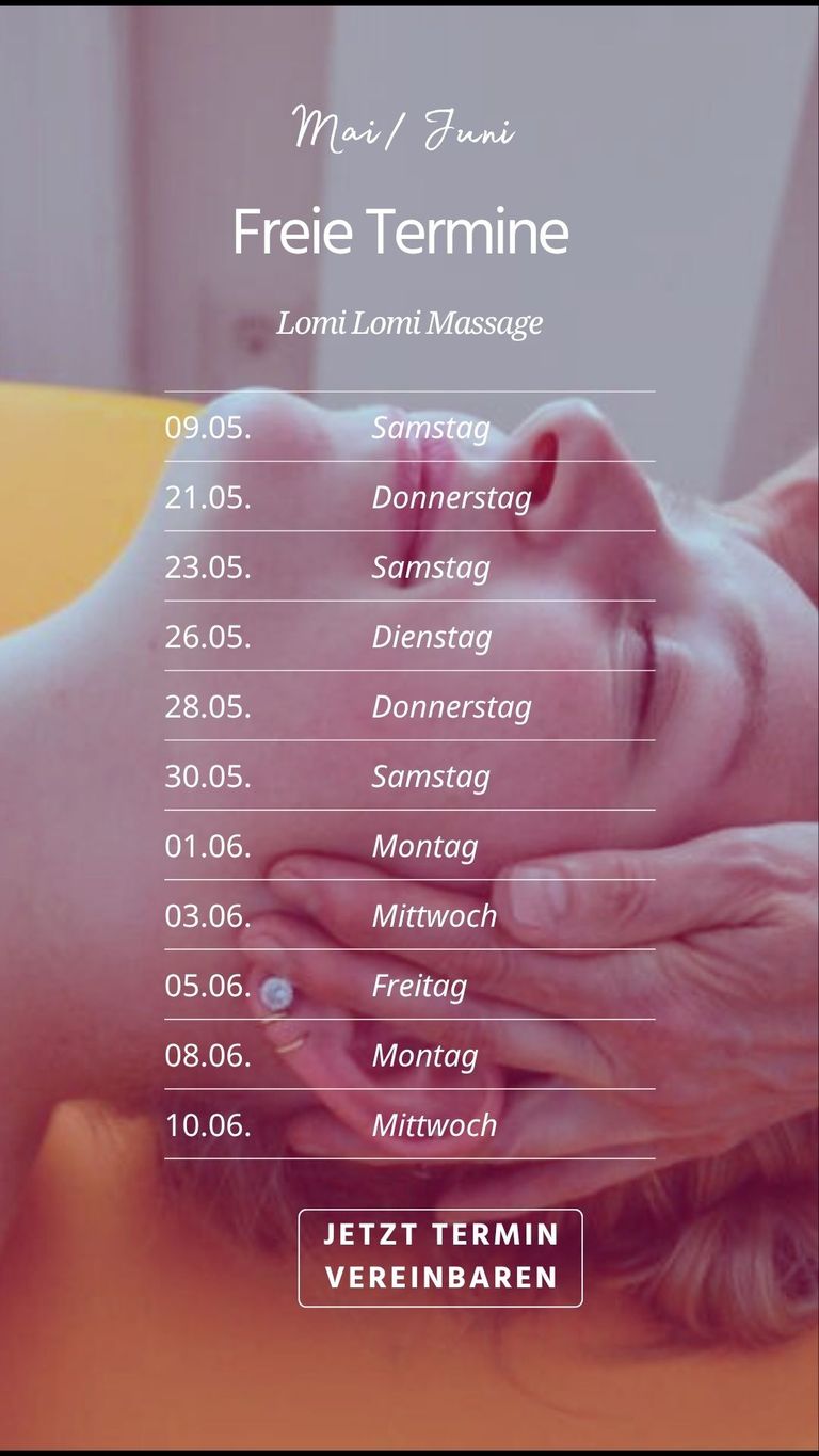 Freie Massagetermine